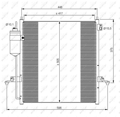 Condensator, climatizare 35871 NRF