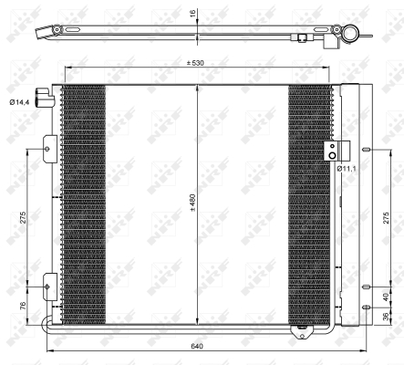 Condensator, climatizare 35933 NRF