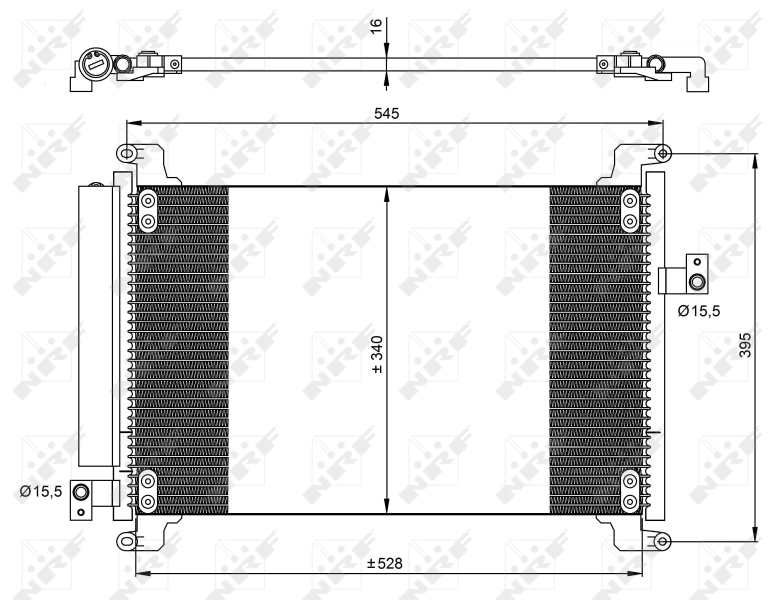 Condensator, climatizare 35941 NRF