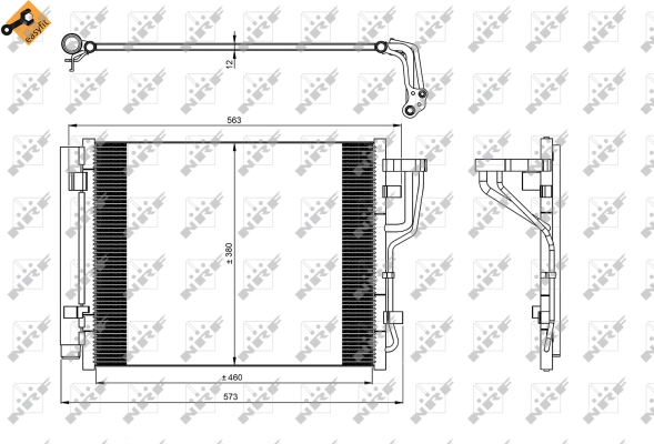 Condensator, climatizare 35986 NRF