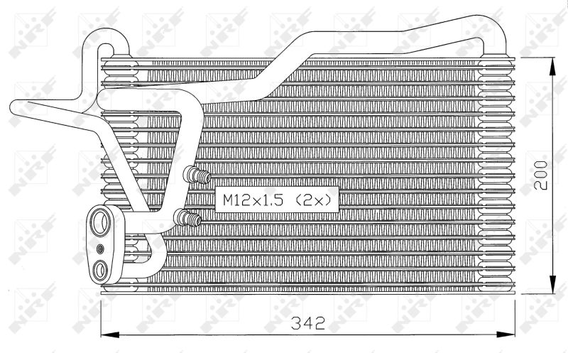 Evaporator, aer conditionat 36036 NRF