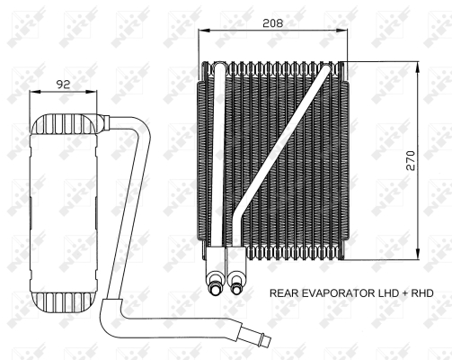 Evaporator,aer conditionat 36044 NRF