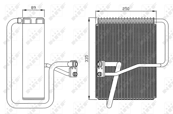 Evaporator,aer conditionat 36072 NRF