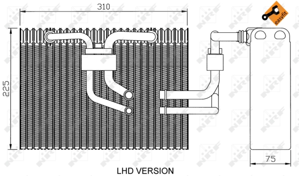 Evaporator,aer conditionat 36100 NRF