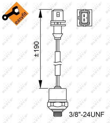 Comutator presiune, aer conditionat 38951 NRF