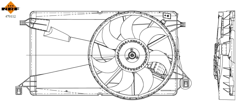 Ventilator, radiator 470112 NRF