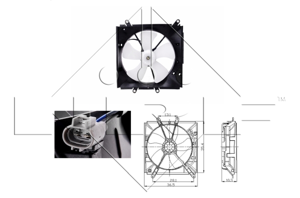 Ventilator, radiator 47016 NRF