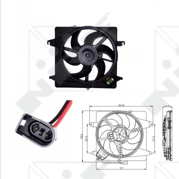 Ventilator, radiator 47019 NRF