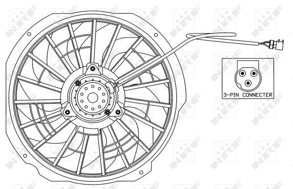 Ventilator, radiator 47025 NRF