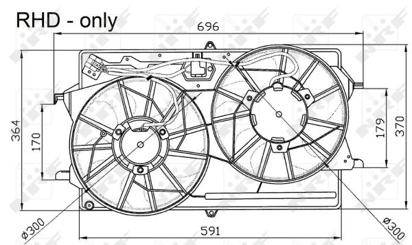 Ventilator, radiator 47033 NRF