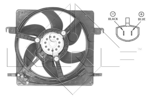 Ventilator, radiator 47037 NRF