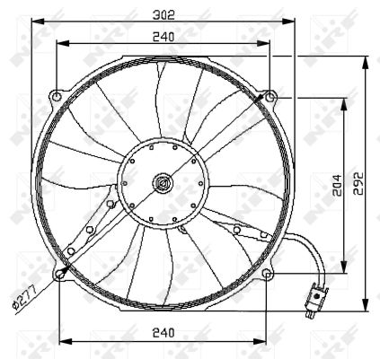 Ventilator, radiator 47046 NRF