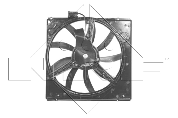 Ventilator, radiator 47052 NRF