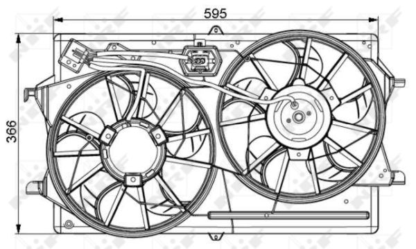 Ventilator, radiator 47061 NRF