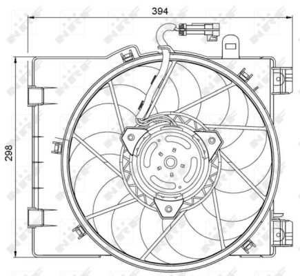 Ventilator, radiator 47063 NRF