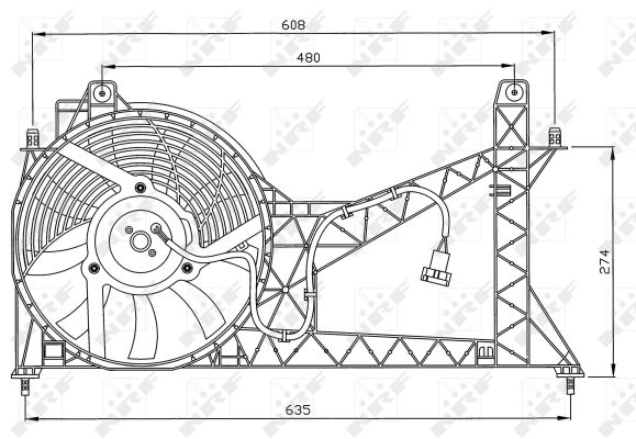 Ventilator, radiator 47065 NRF