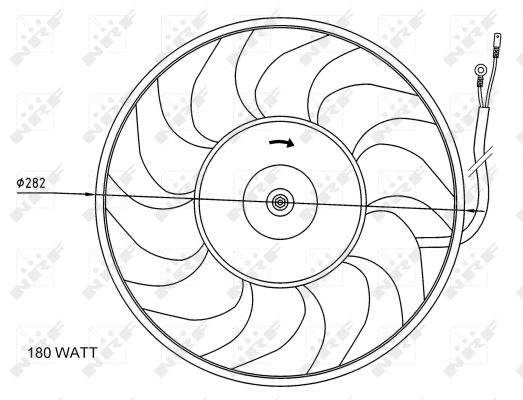 Ventilator, radiator 47071 NRF