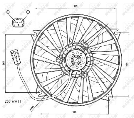 Ventilator, radiator 47073 NRF