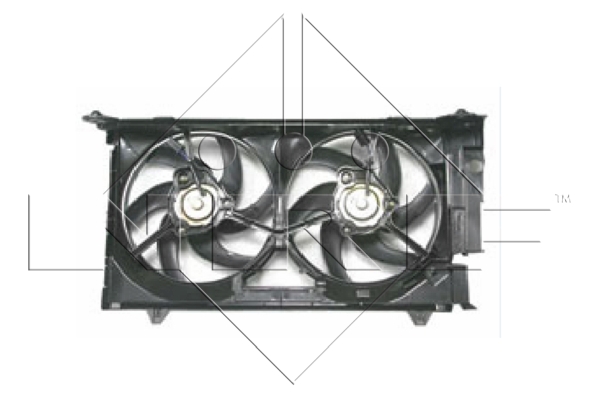 Ventilator, radiator 47075 NRF