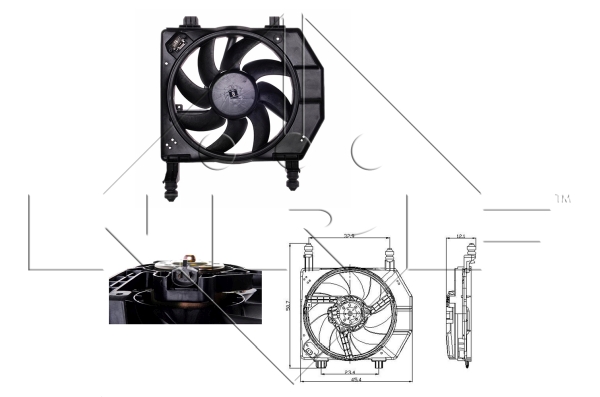 Ventilator, radiator 47077 NRF