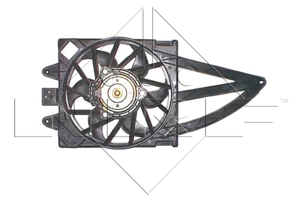 Ventilator, radiator 47240 NRF