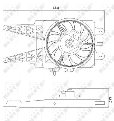 Ventilator, radiator 47248 NRF