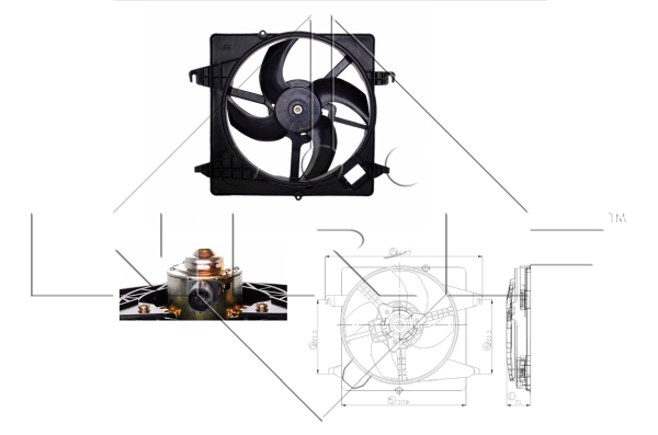 Ventilator, radiator 47259 NRF