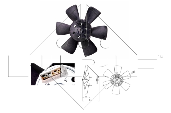 Ventilator, radiator 47391 NRF