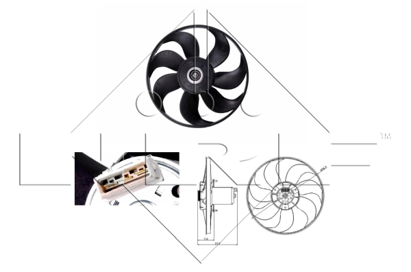 Ventilator, radiator 47404 NRF