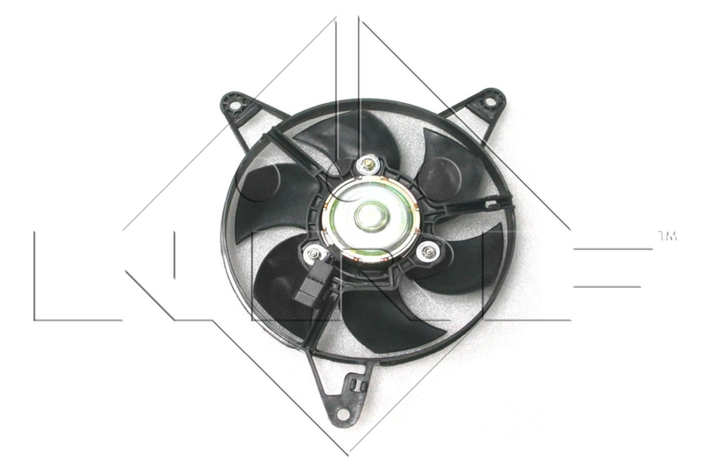 Ventilator, radiator 47498 NRF