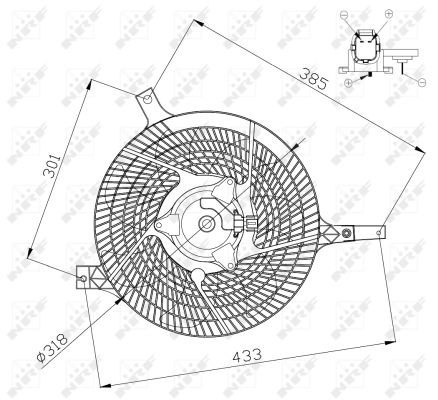 Ventilator, radiator 47572 NRF