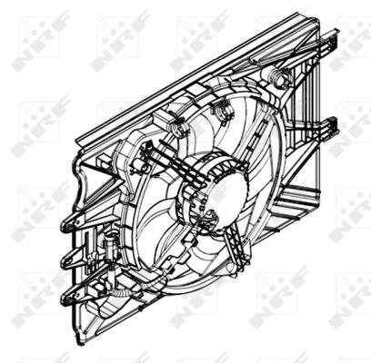 Ventilator, radiator 47594 NRF