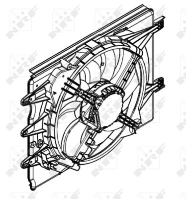 Ventilator, radiator 47596 NRF