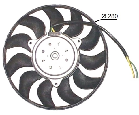 Ventilator, radiator 47616 NRF