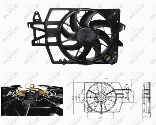 Ventilator, radiator 47683 NRF