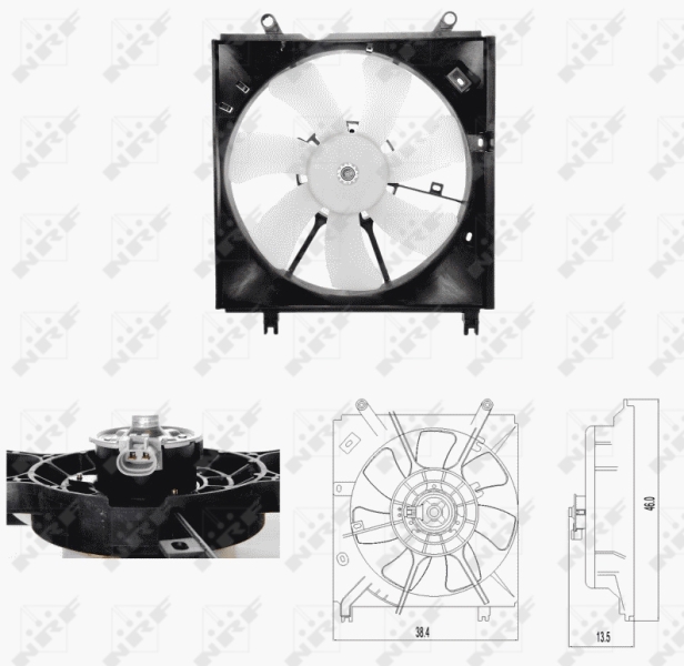 Ventilator, radiator 47696 NRF