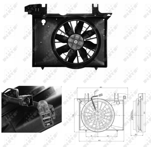 Ventilator, radiator 47703 NRF