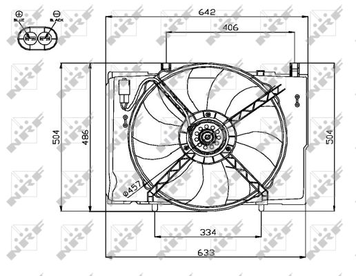 Ventilator, radiator 47741 NRF