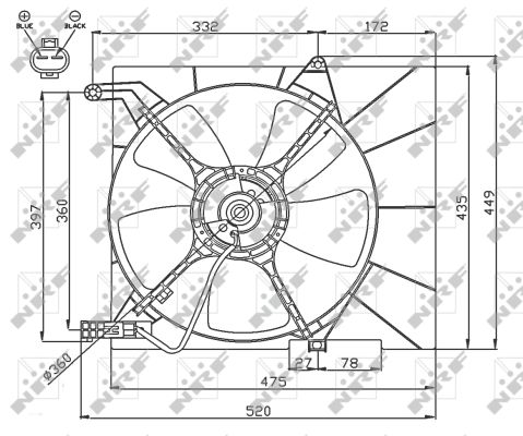 Ventilator, radiator 47751 NRF