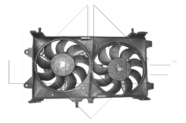 Ventilator, radiator 47802 NRF