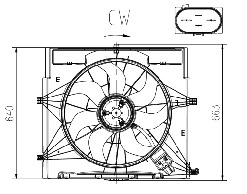 Ventilator, radiator 47920 NRF