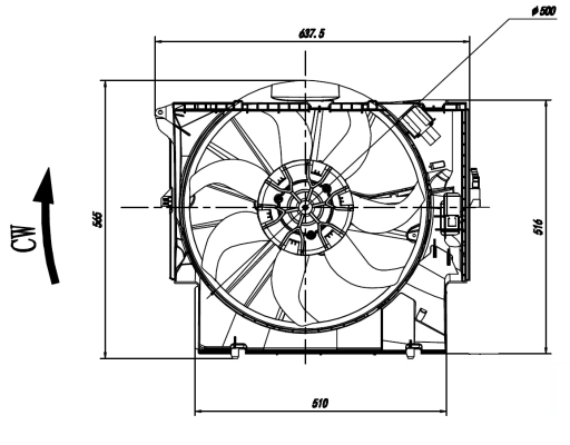 Ventilator, radiator 47923 NRF