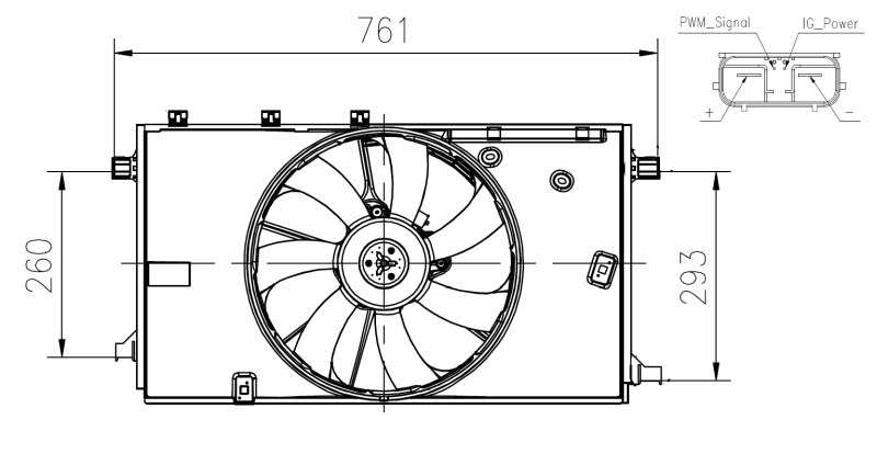 Ventilator, radiator 47933 NRF