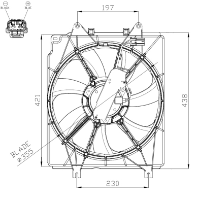 Ventilator, radiator 47934 NRF