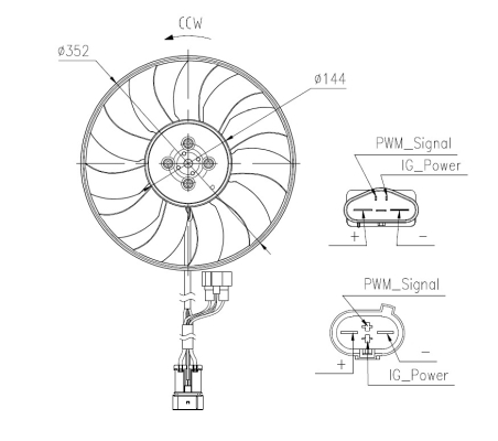 Ventilator, radiator 47969 NRF