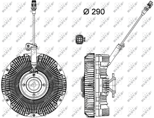 Cupla, ventilator radiator 49168 NRF