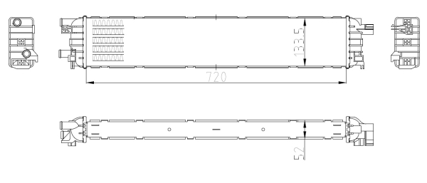 Radiator, racire motor 50037 NRF