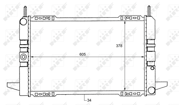 Radiator, racire motor 50111 NRF