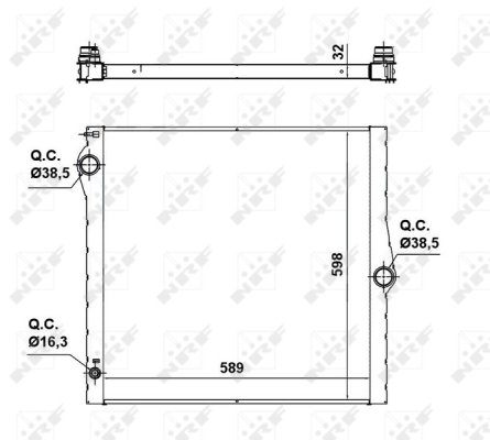 Radiator, racire motor 50139 NRF