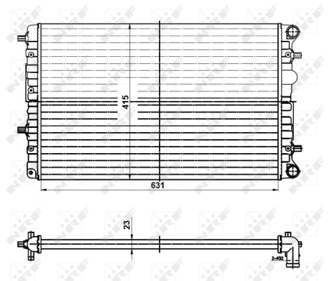 Radiator, racire motor 50141 NRF